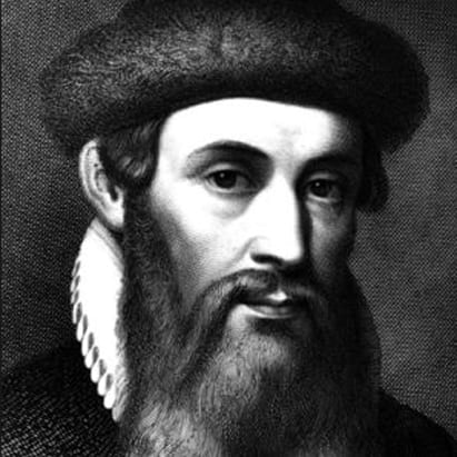 font usage as explained by this image of Gutenberg in black and white