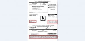 a fake internet directory invoice from a fraudulent vendor