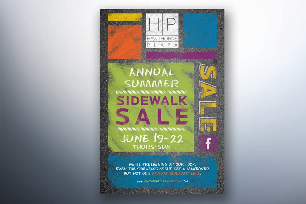 Print CBRE Sidewalk Sale Poster